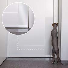 Is your cat scratching the door or door frame? Amazon Com Pet Scratch Protector W Custom Cut Knife Door Guard Wood Wall Furniture Shield For Dog Cat Scratching Deterrent Defender Repellent W Super Sticky Self Adhesive Backing By Protecto