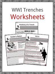 With over 40 pages of challenging worksheets and activities, this is a comprehensive unit plan to use in any learning environment. World War I Trench Facts Worksheets Life In Trenches For Kids