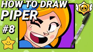 Learn the stats, play tips and damage values for piper from brawl stars! How To Draw Piper Icon From Brawl Stars Youtube