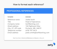 Who to put as a reference, as well. How To List References On A Resume Reference Page Format