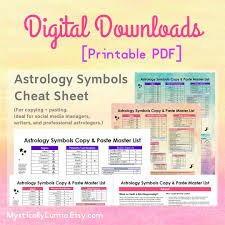 Astrology Symbols Cheat Sheet For Copy And Paste In 2020 Learn Astrology Cheating Cheat Sheets