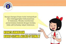 Soal Dan Kunci Jawaban Buku Siswa Kelas 5 Tema 7 Subtema 1 Pembelajaran 2 Buku Belajar Kunci