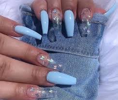 The beauty secrets odorless acrylic nail system contains the following: Makeup Acrylic Nails Baby Blue Acrylic Nails Acrylic Nails With Butterflies Blue Acrylic Nails Baby Blue Acrylic Nails Baby Blue Nails