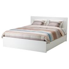 Malm Agykeret Magas 2 Tarolodobozzal Feher 160x200 Cm Ikea In 2020 High Bed Frame Bed Frame Mattress Frame