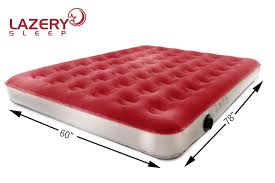 Lazery Sleep Camping Series Air Mattress Included Rechargeable Air Pump Car Charger Queen What S Included Air Pump Ca Air Bed Inflatable Mattress Mattress