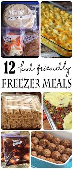 12 Kid Friendly Make Ahead Freezer Meals Freezer Meals Frozen Meals Freezer Dinners