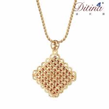 24k Gold Locket Pendant Necklace Designs Saudi Arabia Floating Gold Jewelry Charm Pendant Necklace Gold Locket Jewelry Fashion Jewelry