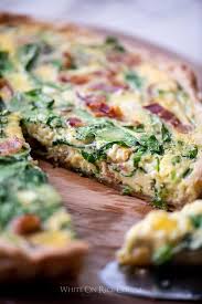 Easy Quiche Lorraine Recipe With Spinach Bacon Or Ham Easter Quiche Recipe Quiche Recipes Easy Breakfast Quiche Recipes Easy Breakfast Quiche Recipes