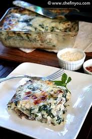 Spinach Mushroom Ricotta Cheese Lasagna Recipe Vegetarian Lasagna Recipe Recipes Spinach Stuffed Mushrooms Vegetarian Recipes