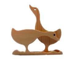 163 Due Oche In Legno Di Abete Delle Dolomiti Altezza 10cm Mobili Dipinti In Stile Funky Legno Creazioni In Legno
