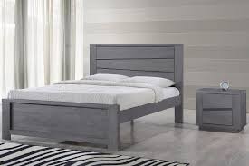 Handmade Rustic Solid Wooden Grey Silver Modern Bed Frame Double King Size Modern Bed Frame Bed Frame Double Bed Frame