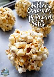 Salted Caramel Popcorn Balls Recipe In 2020 Caramel Popcorn Balls Caramel Popcorn Salted Caramel Popcorn