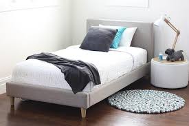 Mia Kids King Single Linen Upholstered Bed Beds Remodel Bedroom Luxury Bedroom Furniture Kids Bedroom Remodel