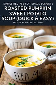 Spicy Butternut Squash Sweet Potato Soup Recipe Sweet Potato Soup Pumpkin Sweet Potato Soup Butternut Squash Sweet