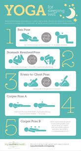 5 Yoga Poses For A Full Restful Sleep With Infographic Bedtime Yoga Poses Bedtime Yoga Sequence Yoga Poses For Sleep