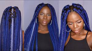 How To Long Navy Blue Jumbo Box Braids With Yarn Rubberband Method Very Detailed Tutorial Tips Youtube Heirloom wool cloth braided rug: how to long navy blue jumbo box braids with yarn rubberband method very detailed tutorial tips