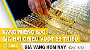 Gia Vang Hom Nay 18 12 Vang Miếng Sjc Gia 2 Chiều Vượt 55 Triệu Fbnc Youtube
