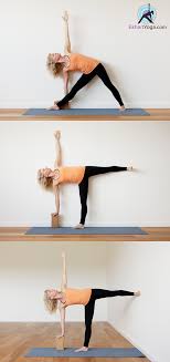 The Half Moon Pose Turns Out To Be Tricky For Many Of Us Here Are A Few Ways To Make It Easier On Yourself Use A Block Wall Yoga Yoga Asanas