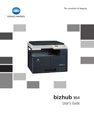 Use the links on this page to download the latest version of konica minolta 164 drivers. Konica Minolta Bizhub 164 User Manual Pdf Download Manualslib