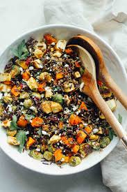 Roasted Vegetable Wild Rice Toss Destination Delish Recipe Thanksgiving Recipes Side Dishes Veggies Thanksgiving Recipes Side Dishes Thanksgiving Food Sides