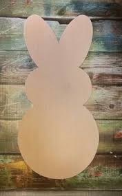 Unfinished Peeps Bunny Wooden Blanks Wooden Shapes Wooden Wreath Shapes Wooden Door Hangers Easter Door Hanger Easter Wood Crafts Diy Easter Decorations