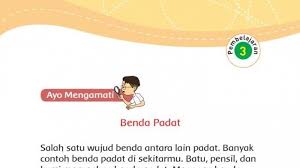 Kunci Jawaban Tema 3 Buku Tematik Kelas 3 Sd Halaman 81 86 Pembelajaran 3 Subtema 2 Wujud Benda Tribunnews Com Mobile