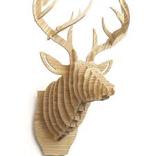 High Quality Willow 3d Wooden Deer Head Puzzle Animal Heads Wall Decoration For Sale On Balloo Deer Head Wall Decor Animal Heads On Wall Animal Head Wall Mount