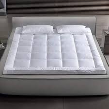 Zpee Ultra Soft Breathable Bed Topper Microfibr Fabrics Anti Allergy Mattress Elasticated Corner Straps In 2020 Luxury Mattresses Thick Mattress Topper Best Mattress