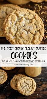 The Best Chewy Peanut Butter Cookies Chewy Peanut Butter Cookies Peanut Butter Cookie Recipe Best Peanut Butter Cookies