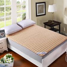 Brief Solid Multicolor Mattress Cover Sanding Polyester Fabric Twin Single Queen Full Double King Size Bedprotection Pad