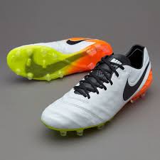 Nike Tiempo Legend Vi Fg Mens Mens Boots Firm Ground White Black Total Orange Volt Pro Direct Soccer Mens Soccer Cleats Soccer Boots Football Boots