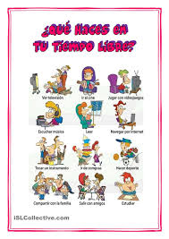 Que Haces En Tu Tiepmpo Libre Actividades Extraescolares Espanol De Escuela Primaria Ocio Y Tiempo Libre