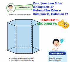 Lengkap Kunci Jawaban Halaman 91 92 Buku Senang Belajar Matematika Kelas 6 Kunci Jawaban Tematik Lengkap Terbaru Simplenews