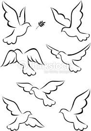 Vector Illustration Of Dove Disegni Di Uccelli Immagini Disegni A Mano