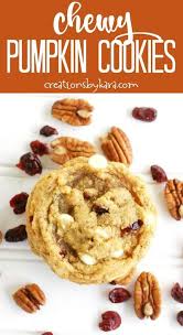 Chewy White Chocolate Pumpkin Cookie Recipe Pumpkin Cookie Recipe Vegan Pumpkin Cookies Pumpkin Cookies Easy