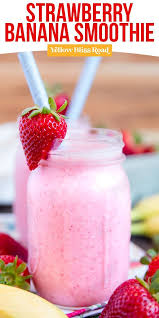 Strawberry Banana Smoothie Recipe Yellowblissroad Com Recipe In 2020 Banana Smoothie Recipe Strawberry Banana Smoothie Recipes Banana Yogurt Smoothie