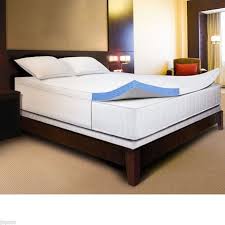 Novaform Comfortluxe Gel Memory Foam 3 Inch Mattress Topper With Cotton Cover Memory Foam Mattress Topper Mattress Topper Reviews Foam Mattress Topper
