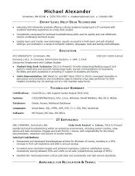 Above is an information technology resume writing example. Entry Level It Resume Sample Monster Com