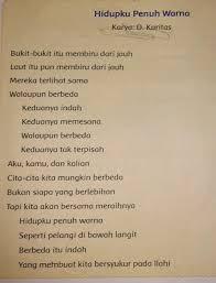 Tentukan Rima Setiap Bait Pada Puisi Tersebut Brainly Co Id