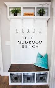 Diy Mudroom Bench Honeybear Lane A mudroom bench will provide you with a convenient place to put on shoes, snow pants, and similar items. diy mudroom bench honeybear lane