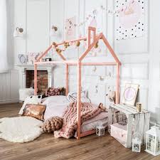 Children Bed Toddler Bed Play Tent Baby Bed Wooden Bed House Bed Nursery Crib Teepee Bed Montessori Furniture Baby Room Christmas Gift Slats House Frame Bed Toddler Bed Frame House Beds