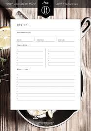 Editable Recipe Template 8 5 X 11 Word Etsy Recipe Cards Template Recipe Book Templates Recipe Template