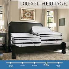 Drexel Heritage 15 Royale Split King Firm Hybrid And Gel Memory Foam Mattress With Adjustable B King Size Mattress Traditional Bed Frames Memory Foam Mattress