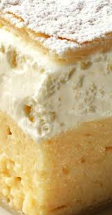 Vanilla Custard Cream Squares Recipe Desserts Delicious Desserts Baking
