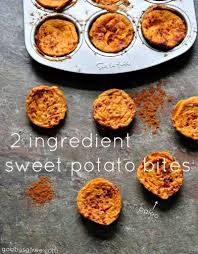 2 Ingredient Sweet Potato Bites Sweet Potatoe Bites Recipes Ingredients Recipes