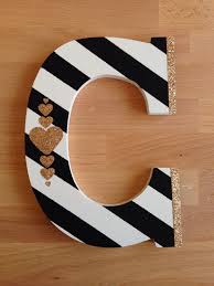 Sweet Baby Shower Gift Hand Painted Wood Initial Www Toastedparties Com Painted Wood Letters Wooden Letters Diy Wood Initials