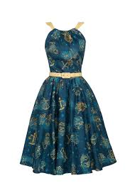 Harley Retro Dress In Astrology Print Retro Style Dress Pinup Couture Retro Dress