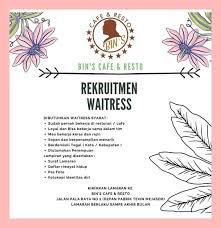 Inilah lowongan kerja tegal terbaru di 2020. Lowongan Kerja Bins Cafe Resto Tegal Agustus 2020
