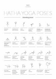 24 Standing Hatha Yoga Poses Printable Yoga Poses Poster Etsy Hatha Yoga Quotes Hathayogaquotes Inst Hatha Yoga Poses Hatha Yoga Sequence Tantra Yoga