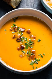 Butternut Squash And Red Pepper Soup Cook S Country Recipe Best Thanksgiving Side Dishes Food Network Recipes Stuffed Pepper Soup